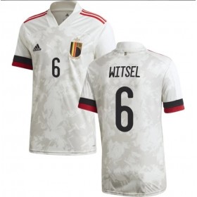Jalkapallo Pelipaidat Belgia Witsel 6 Vieraspaita Euro 2020 Lyhythihainen